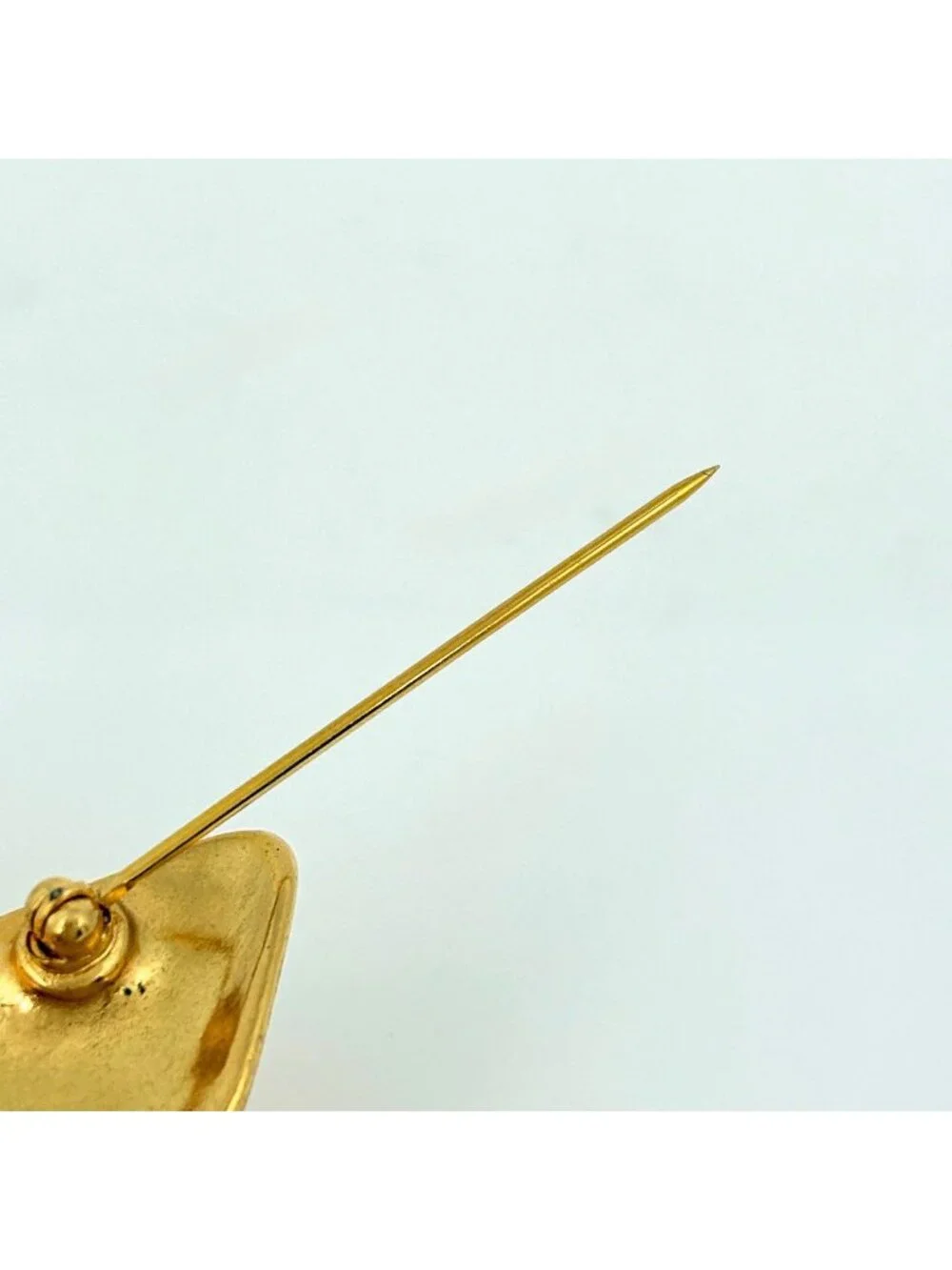 Chanel CC Logo Brooch Gold Plated